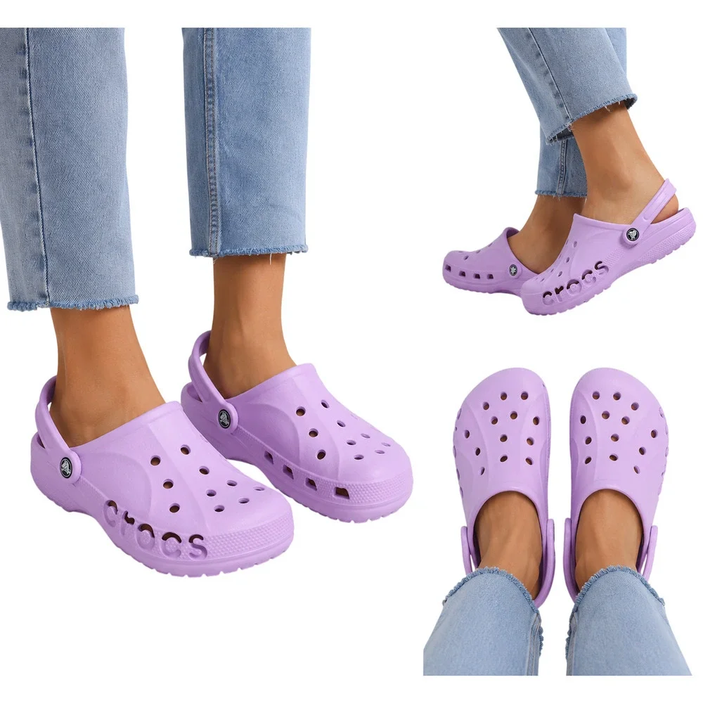 Crocs Baya Clogs Orchid Purple Unisex Comfort Shoes Men's 12 Women's 14 New